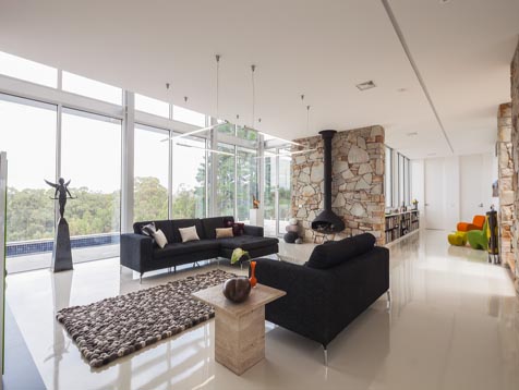 Living space of Bundaroo house