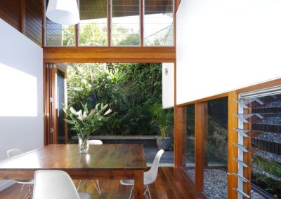 Dining area with Breezway Louvre Windows