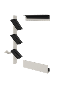 Dualair 1 Bay Closed Mixed Blades